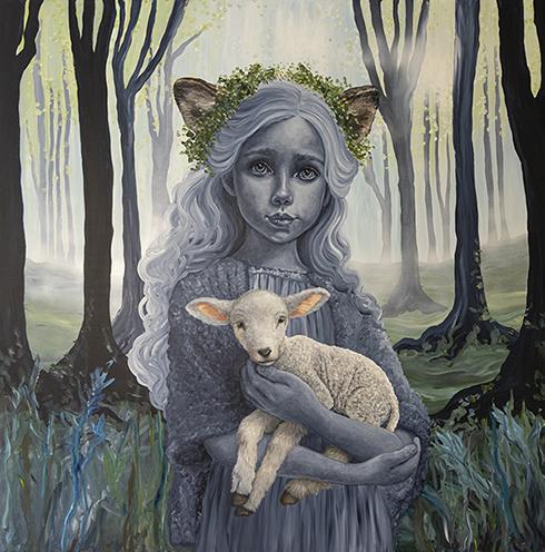"The Lamb"
Acrylics on canvas
180 x 180 cm